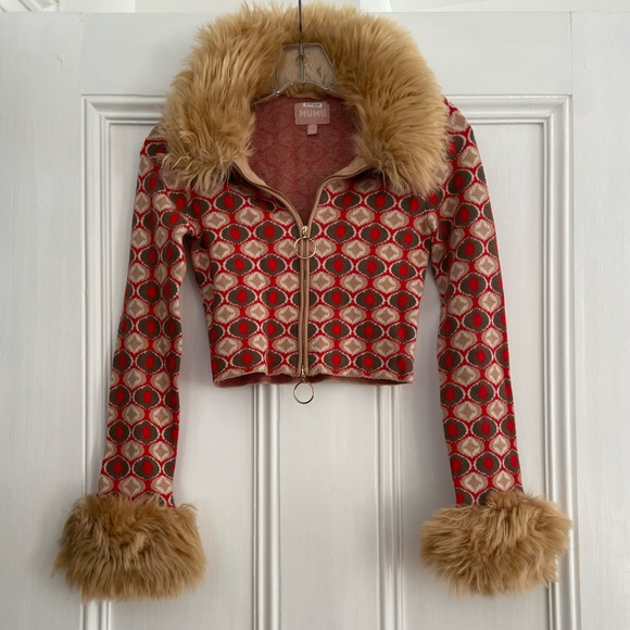 Show Me Your Mumu Zermatt Zip Up Sweater XS - Picture 2 of 3